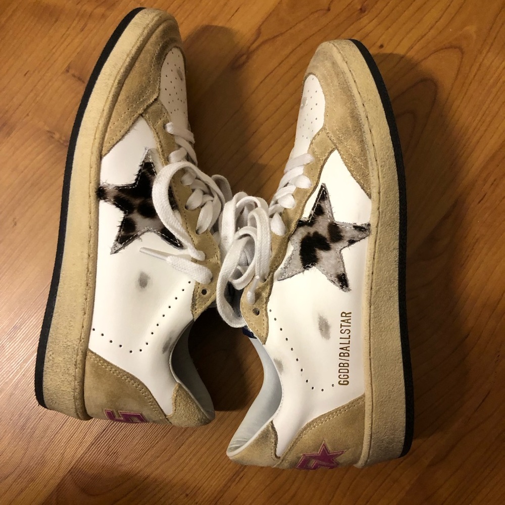 Golden Goose Women's Horsy Hair Ballstar Sneakers- LIKE NEW.